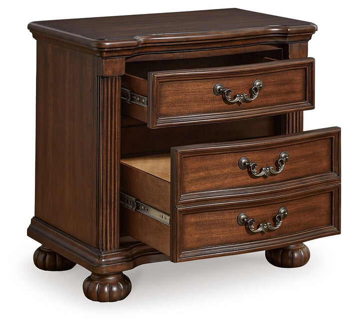 Lavinton - Three Drawer Night Stand - Brown image 2
