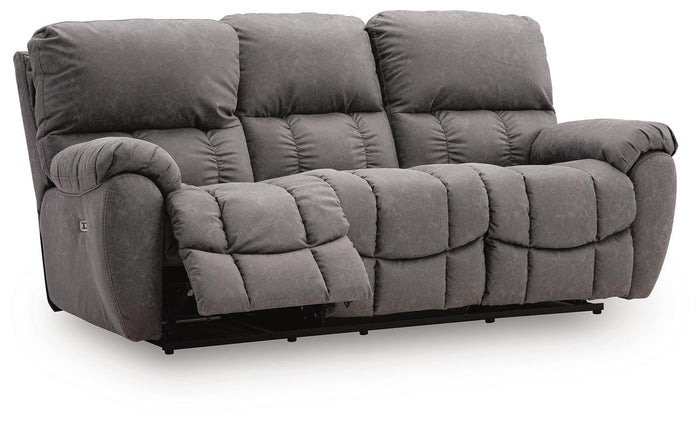 Bakerstein - Power Reclining Sofa With Adjustable Headrest - Galaxy image 3