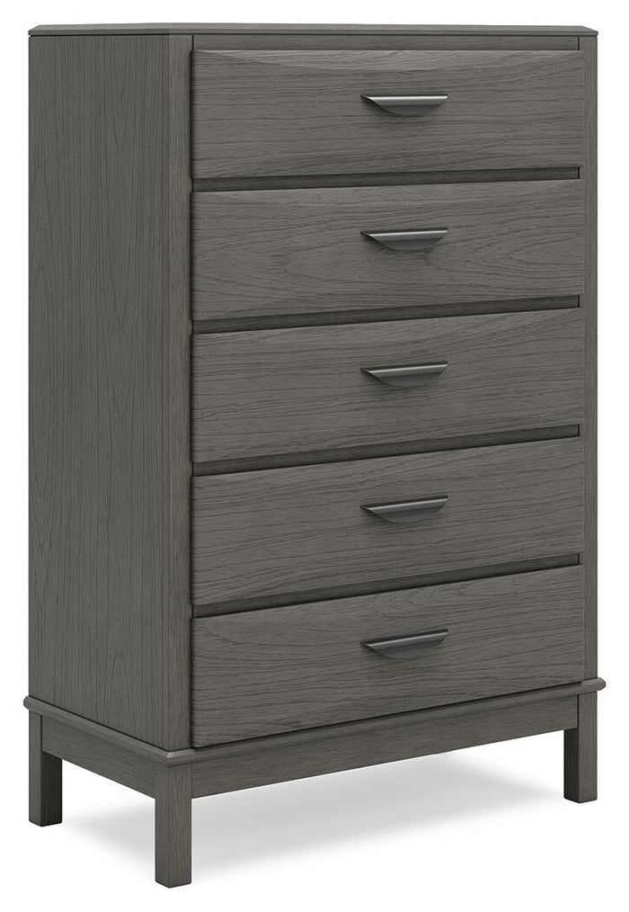 Mazing - Five Drawer Chest - Gray image 1