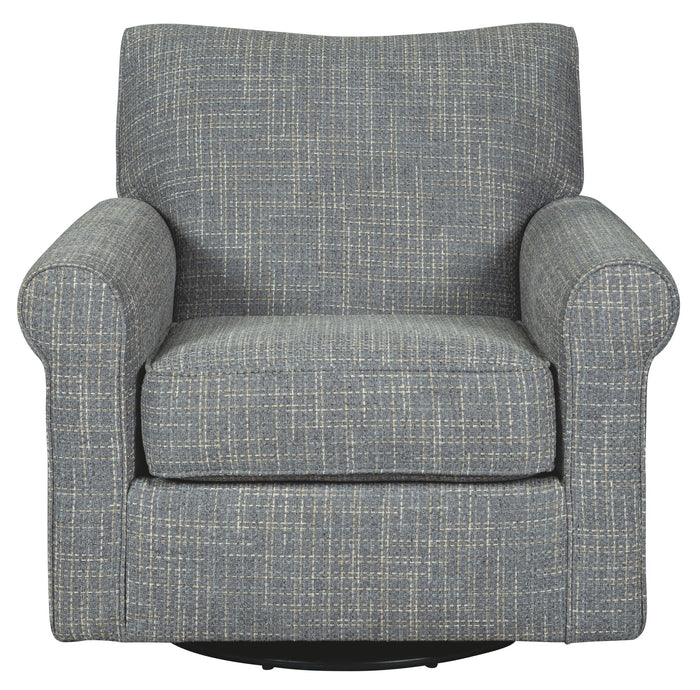 Renley - Swivel Glider Accent Chair - Ash image 3