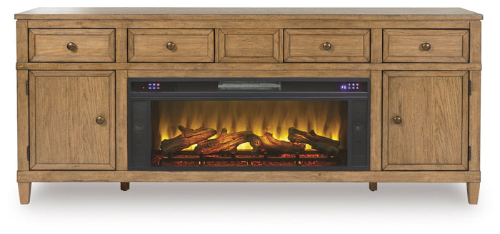 Sharlance - 81" TV Stand With Electric Fireplace image 2