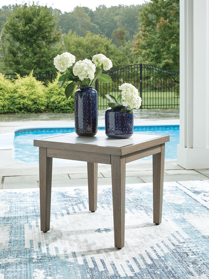 Rainier Ranch - Square End Table - Brown / Beige image 2