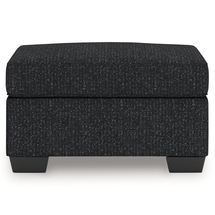 Jasmine Peaks - Ottoman - Coal image 2