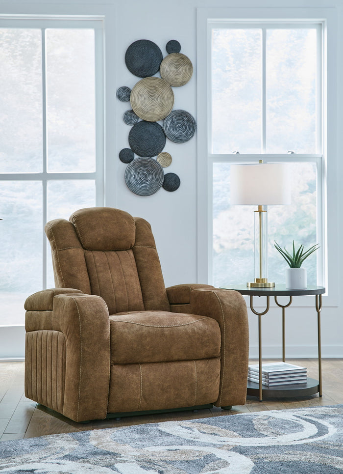 Wolfridge - Power Recliner/Adj Headrest - Brindle image 2