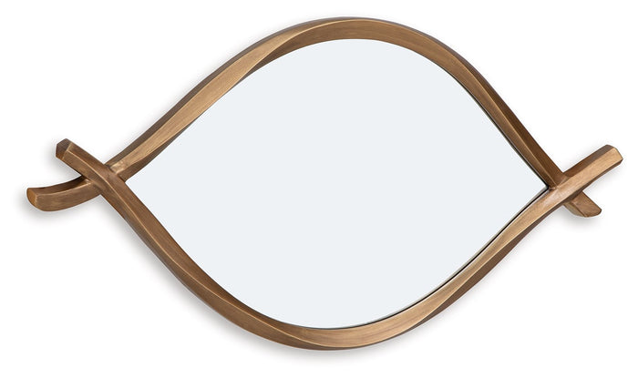 Bartner - Accent Mirror - Antique Gold Finish image 2