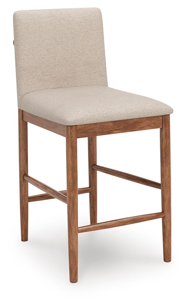 Isanti - Upholstered Barstool (Set of 2) - Light Brown image 2