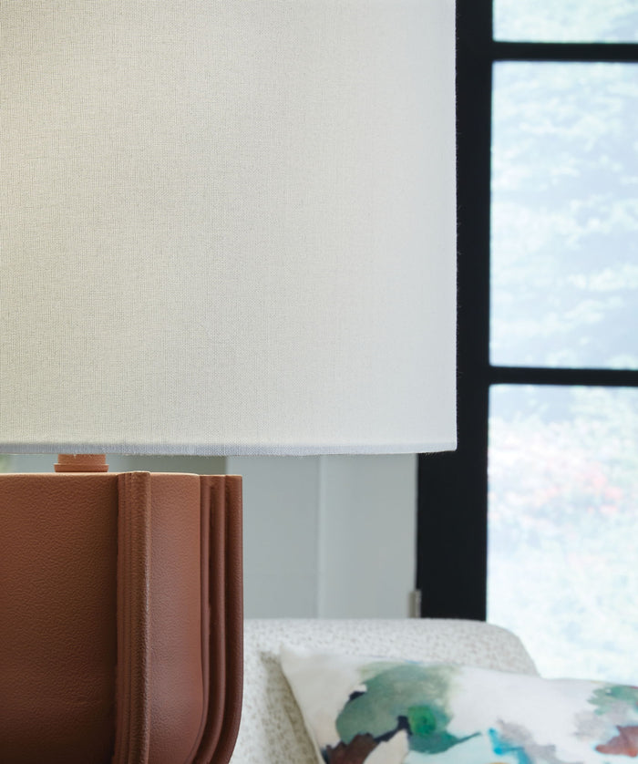 Rowandale - Metal Table Lamp - Brick Red image 2
