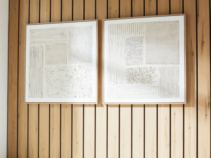 Andorfield - Wall Art Set (Set of 2) - Beige / Black / White image 3
