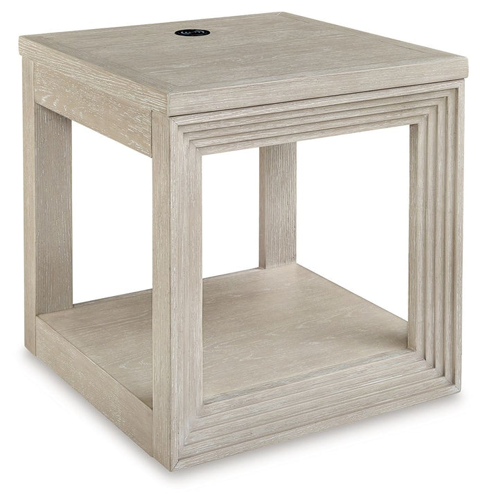 Marxhart - Square End Table - Bisque image 1