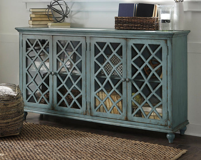 Mirimyn - Accent Cabinet - Vintage Finish - Antique Teal image 3