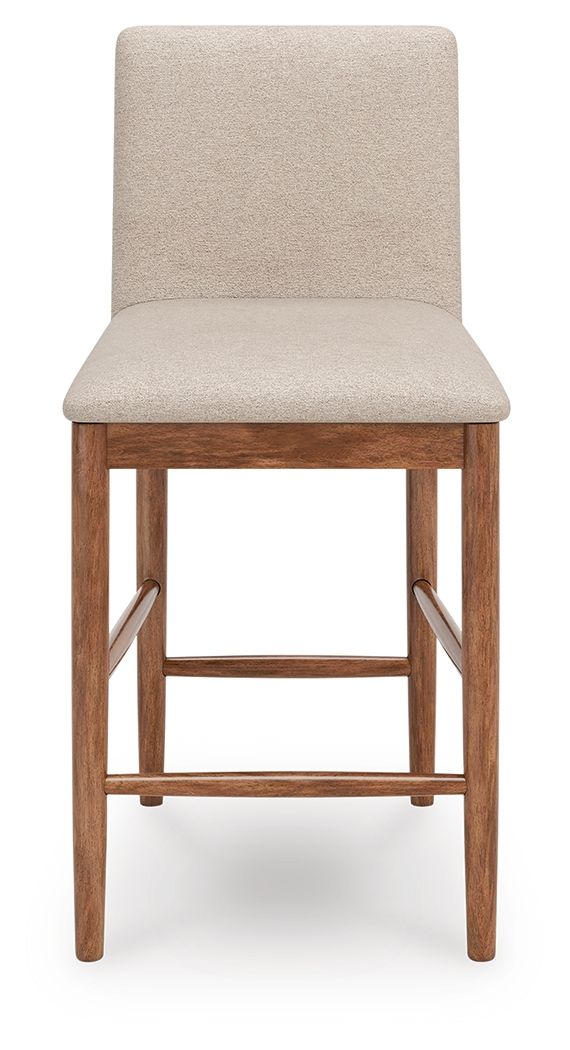 Isanti - Upholstered Barstool (Set of 2) - Light Brown image 3