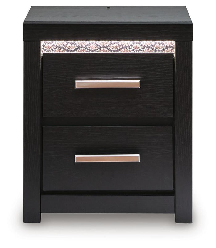 Brizmore - Two Drawer Night Stand - Black image 2