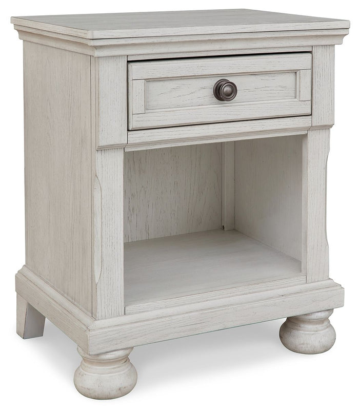 Robbinsdale - One Drawer Night Stand - Antique White image 1