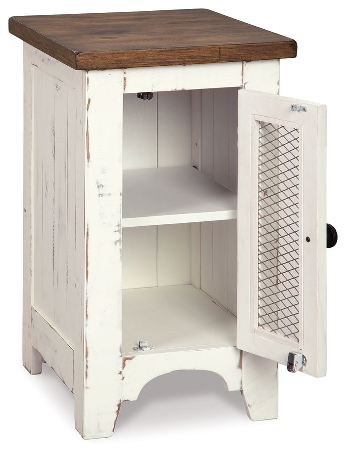 Wystfield - Chair Side End Table - White / Brown image 3