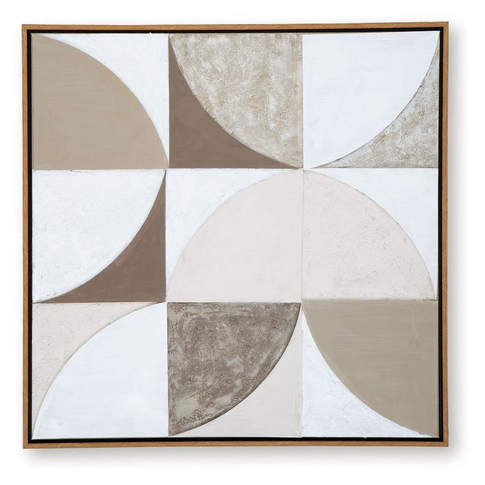 Harelman - Wall Art - Tan / Taupe / White image 2