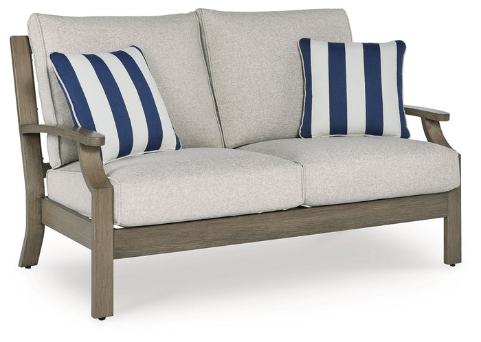 Rainier Ranch - Loveseat With Cushion - Brown / Beige image 1