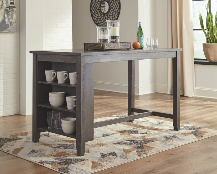 Caitbrook - Rectangular Dining Room Counter Table - Gray image 4