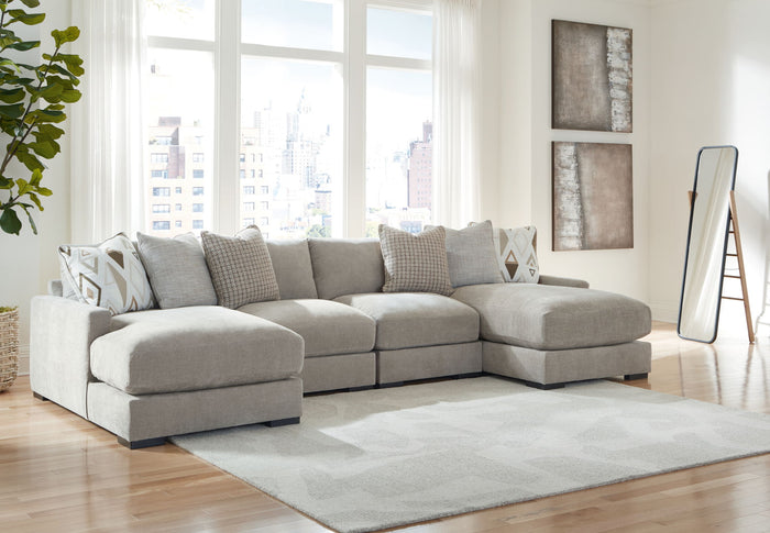 Aslan Court - Sectional With Ottoman Set image 5