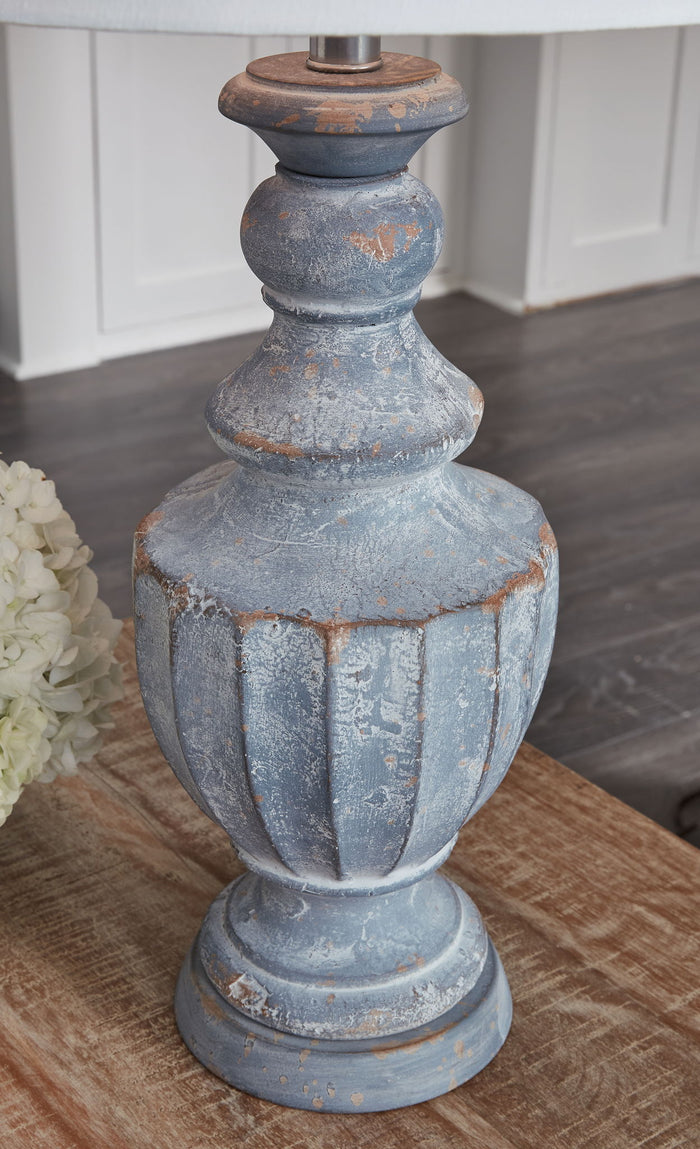 Cylerick - Terracotta Table Lamp - Antique Blue image 2