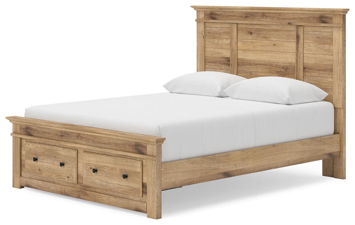 Makidern - Panel Storage Bed With Under Bed Storage Unit And Storage Footboard image 6
