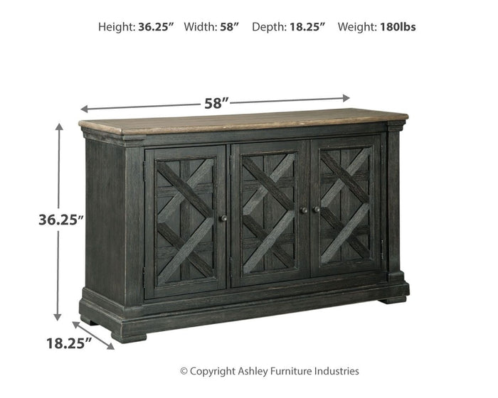 Tyler Creek - Dining Room Server - Black / Gray image 3