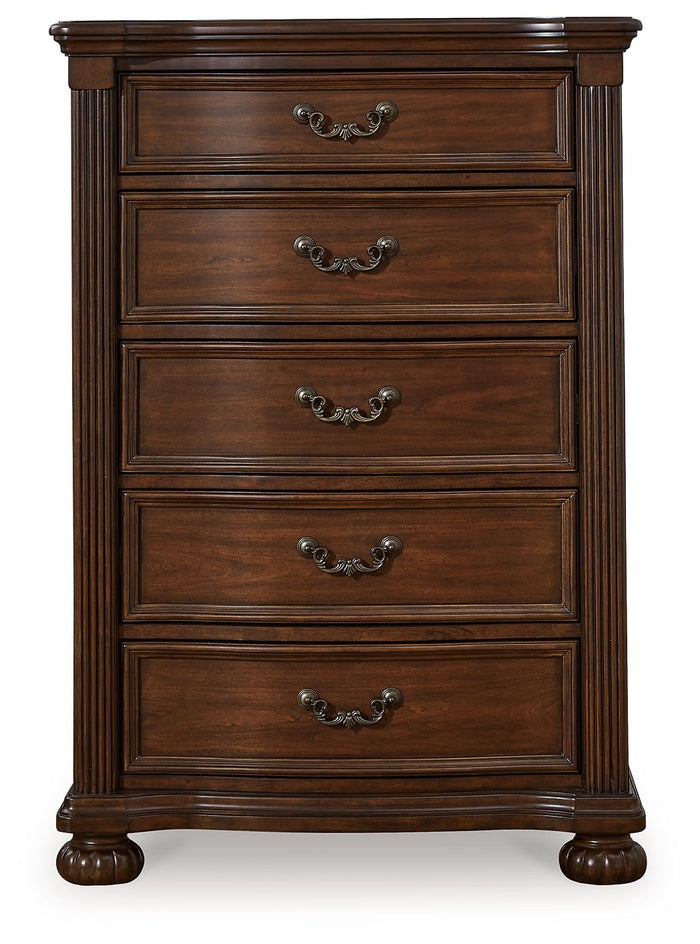 Lavinton - Five Drawer Chest - Brown image 2