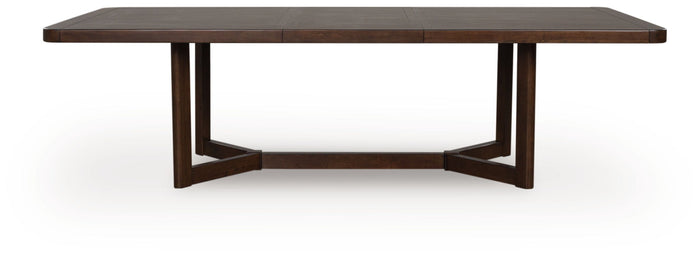 Dilenno - Rectangular Dining Room Extension Table - Dark Brown image 2