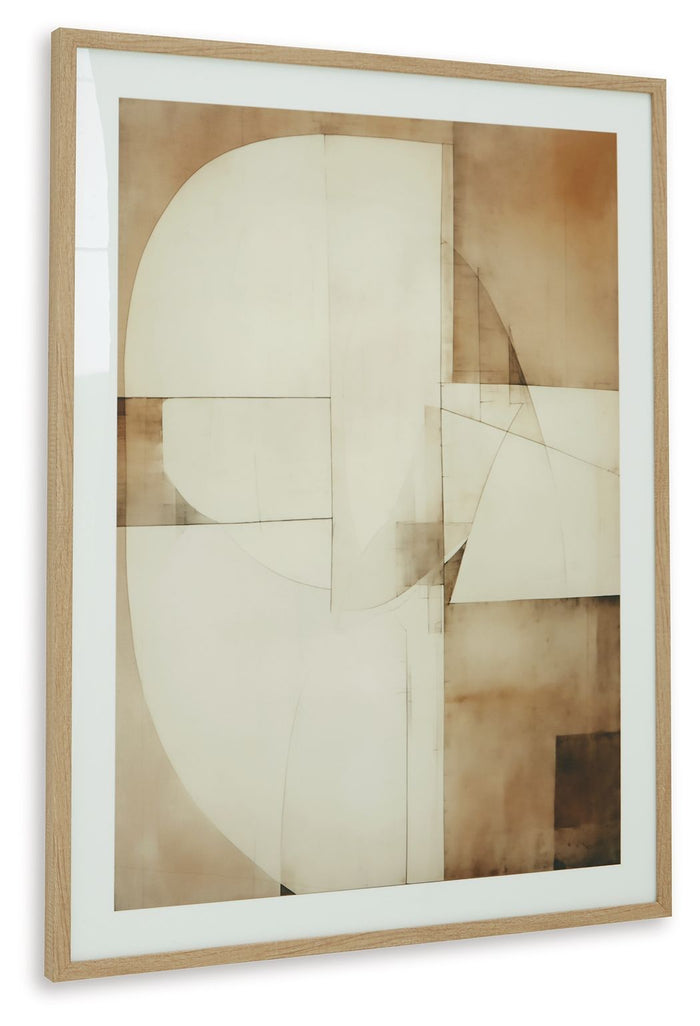 Corlain - Wall Art - Brown / Tan / White image 2
