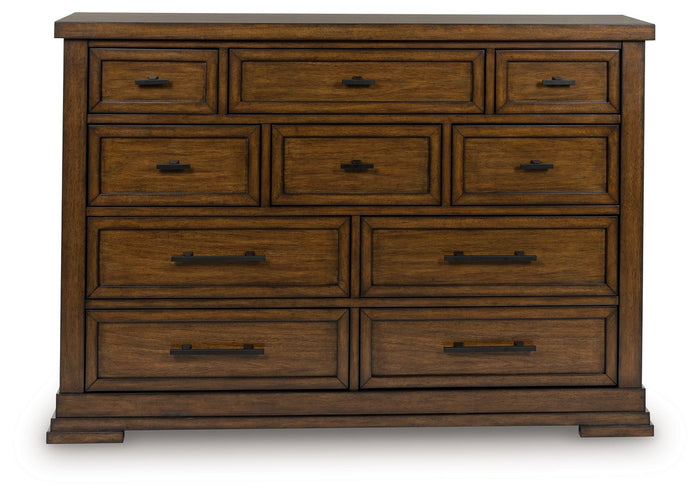 Taffenbrook - Dresser - Medium Brown image 2