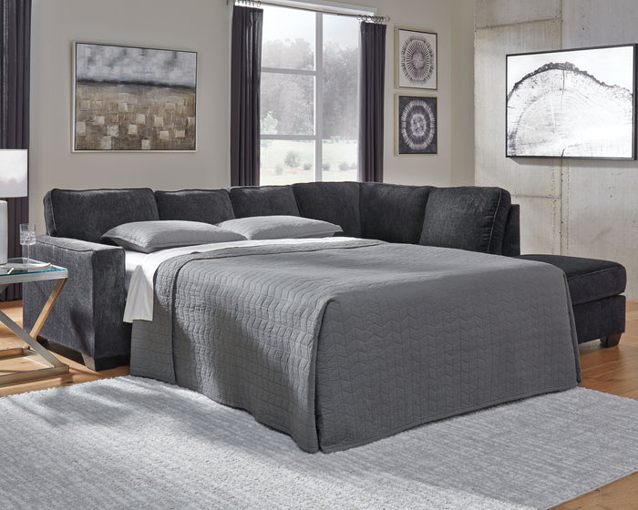 Altari - Right Arm Facing Corner Chaise With Sleeper 2 Pc Sectional - Slate image 3