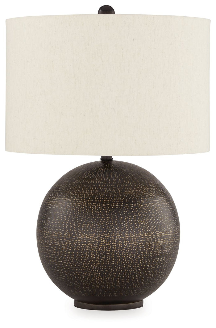 Hambell - Metal Table Lamp - Black / Gold Finish image 1