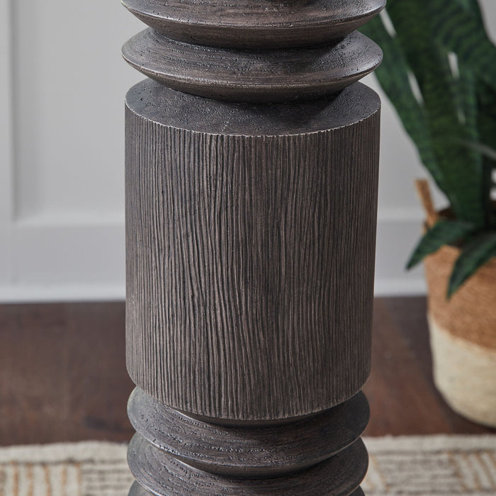 Fainwell - Poly Floor Lamp - Distressed Black image 2