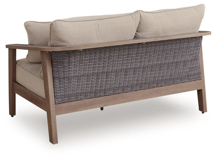 Harmony Headlands - Loveseat With Cushion - Natural / Gray image 2