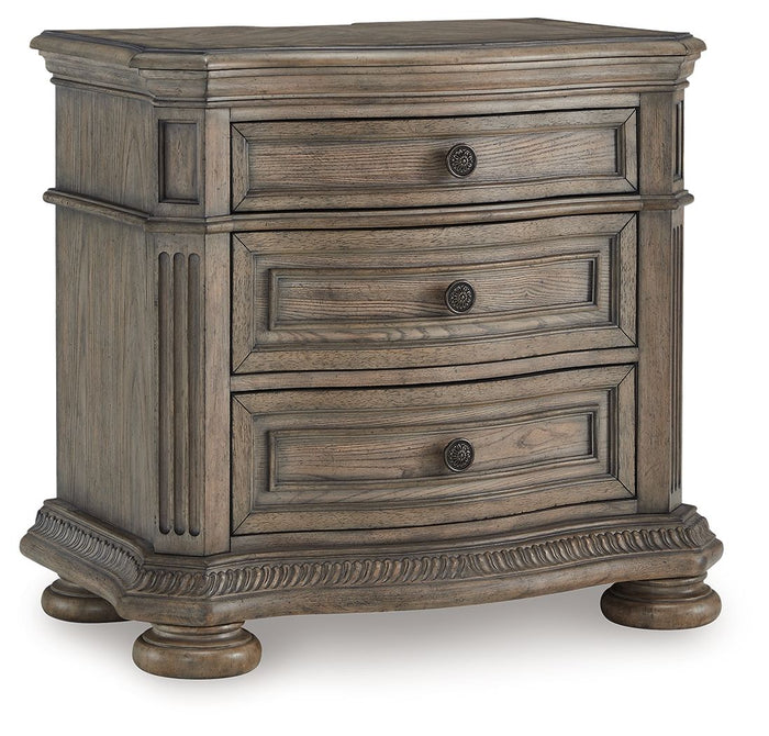 Ardenfield - Three Drawer Night Stand - Light Brown image 1