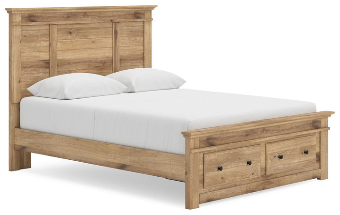 Makidern - Panel Storage Bed With Storage Footboard image 2