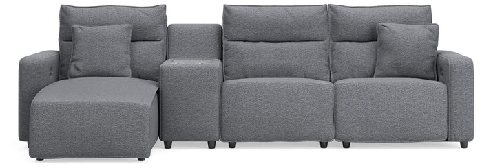 Modmax II - Reclining Sectional - Salt And Pepper image 6
