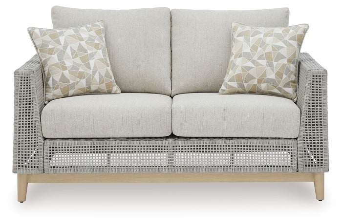 Seton Creek - Loveseat With Cushion - Gray image 3