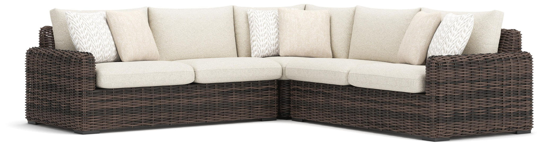 Dark Brown / 3 Pc. Sectional