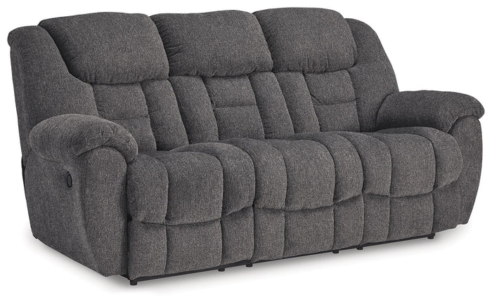 Foreside - Reclining Sofa - Fabric - Charcoal image 1