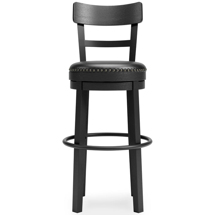 Valebeck - Tall Upholstered Swivel Barstool image 5