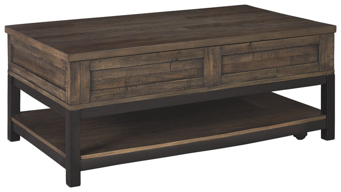 Johurst - LIFT TOP COCKTAIL TABLE - Grayish Brown image 1