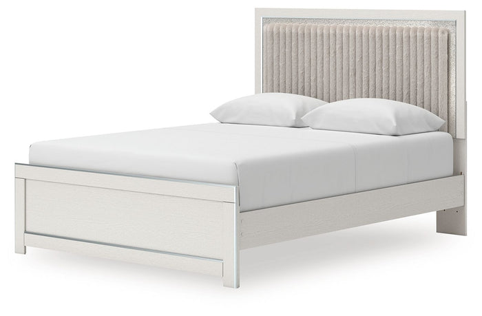 Zuraleus - Upholstered Panel Platform Bed With Roll Slats image 8
