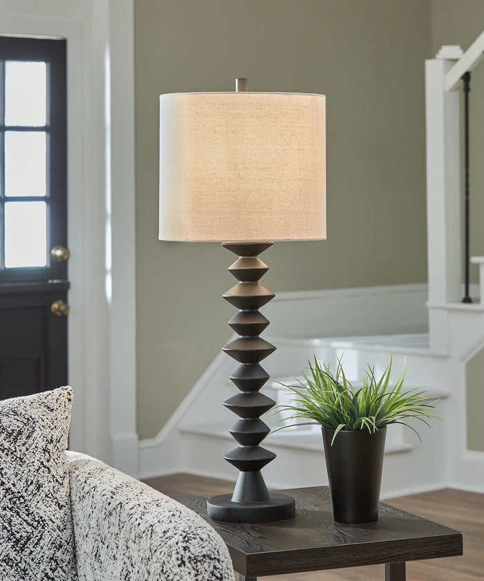 Luanndon - Poly Buffet Lamp - Black image 3