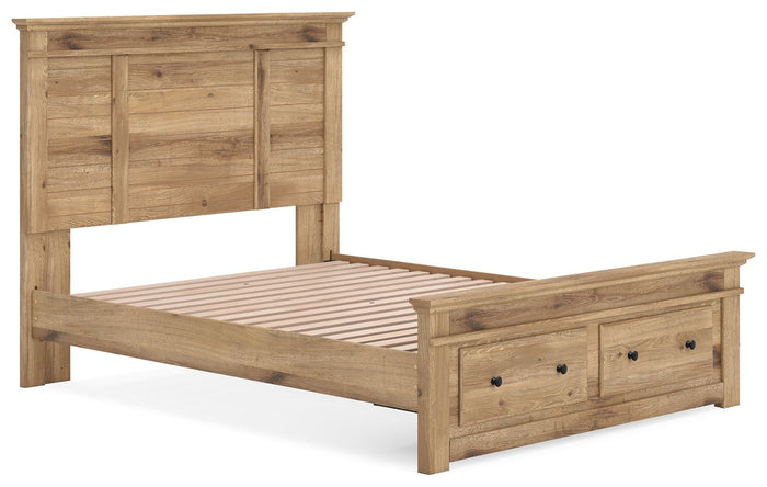 Makidern - Panel Storage Bed With Storage Footboard image 6