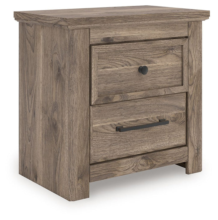 Rusticott - Two Drawer Night Stand - Brown image 3