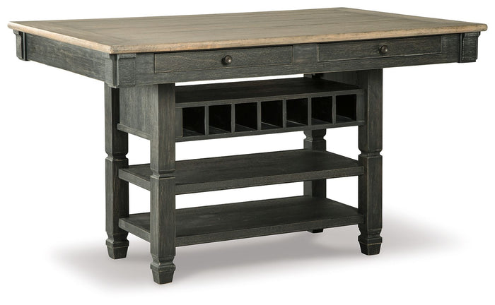 Tyler Creek - Rectangular Dining Room Counter Table - Black / Gray image 1