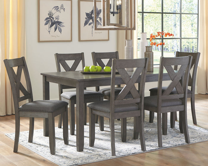 Caitbrook - RECT DRM Table Set (Set of 7) - Gray image 2