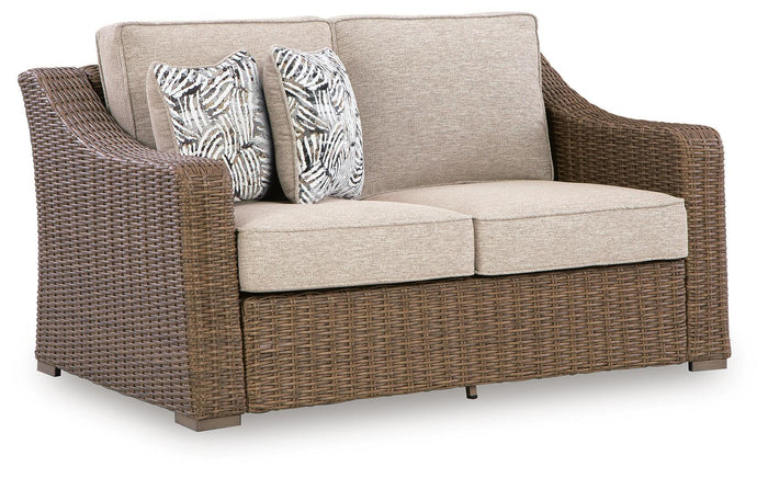 Laguna Heights - Loveseat With Cushion - Beige image 1
