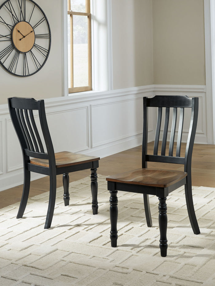 Clorazi - Dining Room Side Chair (Set of 2) - Black / Brown image 2