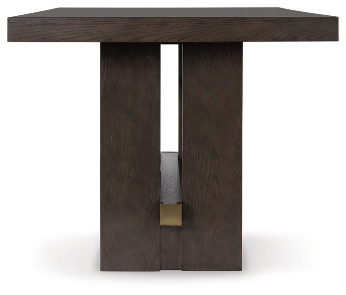 Burkhaus - Rectangular Dining Room Counter Table - Dark Brown image 2